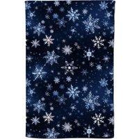 Warren Reed - Designer Dreamy & Magical Snowflake Tea Towel in Blue