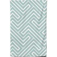 Warren Reed - Designer Geometric Modern Ornment Tea Towel in Green