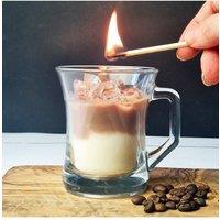 Afewhometruths Handmade Iced Coffee Latte Scented Candle in Clear