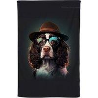 Warren Reed - Designer Springer Spaniel Dog Splashart Tea Towel