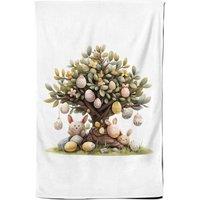 Warren Reed - Designer Easter Egg Tree Design Tea Towel