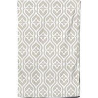 Warren Reed - Designer Abstract Ornament Pattern Tea Towel in Grey