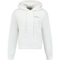 Off-White Men's Caravaggio Crowing Design White Oversized Hoodie | Size: Large