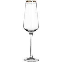 Orsina Set Of Four Charleston Champagne Glasses in Clear