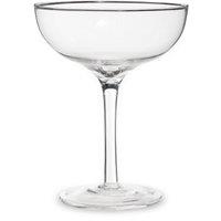 Orsina Practical Set Of 2 Cocktail Glasses 300ml, Elegant Champagne Glasses, Durable Glasses, Sleek Long Glasses in Clear