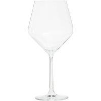 Orsina Versatile Set Of 2 Lead Free Crystal Burgundy Glasses, Lead Free Champagne Glass, Elegant Crystal Glass in Clear