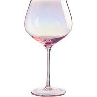 Orsina Elegant Set Of 2 Gin Glasses, Practical Wine Glasses For Parties, Durable Drink Glasses For House Bar in Pink