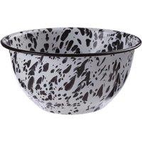 Orsina Medium Metal Bowl, Stylish Black & Gold Bowl For Snacks, Nuts Or Decor, Durable Metal Construction