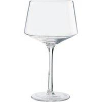 Orsina Set of 2 Tapered Gin Glasses, Clear Crystal Gin Goblets With Angled Bowl, Fancy Gin Glasses For Home Bars