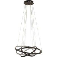 Gunnar 4 Band LED Black Ceiling Pendant