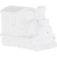 Orsina Kids Train Night Light, Colourful Ceramic Engine Design With Soft Glow Effect, Creates A Comforting Bedtime in White