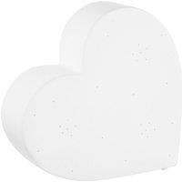 Orsina Kids Heart Night Light, Pink Ceramic Heart Design With Soft Glow, Comforting Bedtime Light For Girls' in White