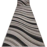 RugsX Sizal Floorlux Runner in Silver | Size: 120 cm x 370 cm