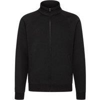Fruit of the Loom Men's Premium Sweat Jacket in Black | Size: Small