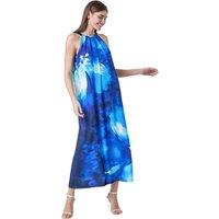 Floral Print Halterneck Midi Dress