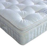 Bedmaster Signature Pillow Top 2000 Pocket Sprung Plush Velvet Divan Set & Headboard in Natural | Size: Single