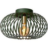 Lucide 'MANUELA' Stylish Dimmable Indoor LED Flush Ceiling Light 1xE27 in Green