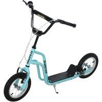 HOMCOM Kids Kick Scooter 75-80cm Adjustable w/ Inflatable Wheels in Blue