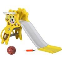 AIYAPLAY 2 in 1 Kids Slide for Indoor Use, for Ages 18-36 Months - Yellow