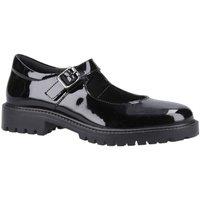 Hush Puppies Girl's Aurora Patent Junior Shoe in Black | Size: Infant 10