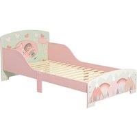 ZONEKIZ Toddler Bed Frame, Kids Bedroom Furniture for Ages 3-6 Years in Pink