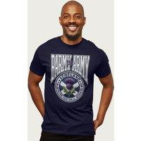 Coto7 Men's Scotland The Barmy Army World Cup Football T-Shirt in Navy | Size: XL
