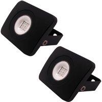 Loops PREMIUM 2x Slim Outdoor 10W LED Floodlight Bright Security IP65 Waterproof Light