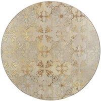 Creative Tops Pack of 4 Round Premium Place mats Gold, 29cm Gift Boxed in Gold