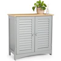 VonHaus Freestanding Bathroom Storage Cabinet in Grey