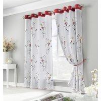 Luxury Living Spring Embroidered Voile Curtains | Size: 145 cm width x 137 cm drop