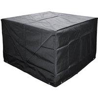 Cozy Bay Furniture EZBreathe 8 Seat Cube Set Cover in Black