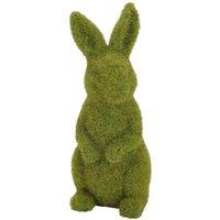 8.5cm W x 9cm D x 24cm H Artificial Garden Grass Resin Standing Bunny Statue