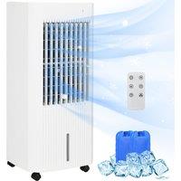 Portable Air Cooler with Humidifier Remote Timer Oscillation Ice Packs