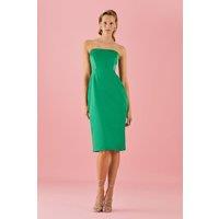 Satin Corset Panelled Pencil Dress