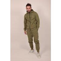 The Wolf Men's Tech Performance Tracksuit Set in Olive | Size: Medium