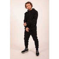 The Wolf Men's Tech Performance Tracksuit Set in Black | Size: XL