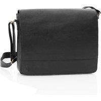 PRIMEHIDE Men's 'Rica' Leather Large Messenger Bag in Black
