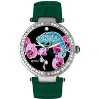 Bertha Women's Camilla Mother-Of-Pearl Leather-Band Watch in Teal
