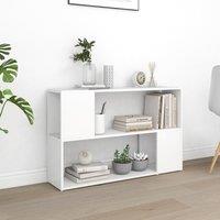 Berkfield Home Book Cabinet White 100x24x63 cm Engineered Wood | Size: 100 x 24 x 63 cm