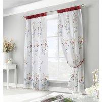 Luxury Living Spring Embroidered Voile Curtains | Size: 145 cm width x 183 cm drop