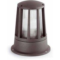 Netlighting Surat 1 Light Outdoor Pedestal Light Dark Grey IP54 E27