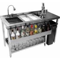 Monstershop Cocktail Bar Station in Silver