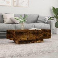 Berkfield Home Coffee Table Smoked Oak 100x49.5x31 cm Engineered Wood in Brown