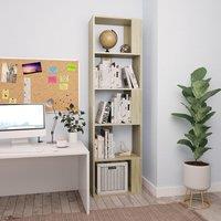 Berkfield Home Book Cabinet/Room Divider Sonoma Oak 45x24x159 cm Engineered Wood in Brown | Size: 45 x 24 x 159 cm