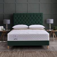 Rest Relax Poppy Coil Sprung Quilted Mattress in White | Size: King