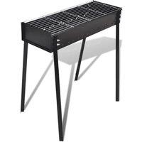 Berkfield Home BBQ Stand Charcoal Barbecue Square 75 x 28 cm in Black