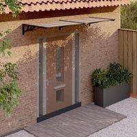 Berkfield Home Door Canopy Black 239x90 cm Polycarbonate