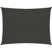 Sunshade Sail 160 g/m Anthracite 2x2.5 m HDPE