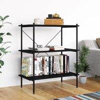 Berkfield Home 3-Tier Shelving Unit Black 80x40x92 cm | Size: 80 x 40 x 92 cm