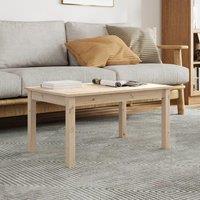 Berkfield Home Coffee Table 80x50x40 cm Solid Wood Pine in Brown | Size: 80 x 50 x 40 cm